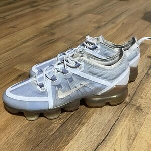 Nike Air VaporMax 2019 Kids GS Shoes Light Grey White 904236 005 Size 7Y